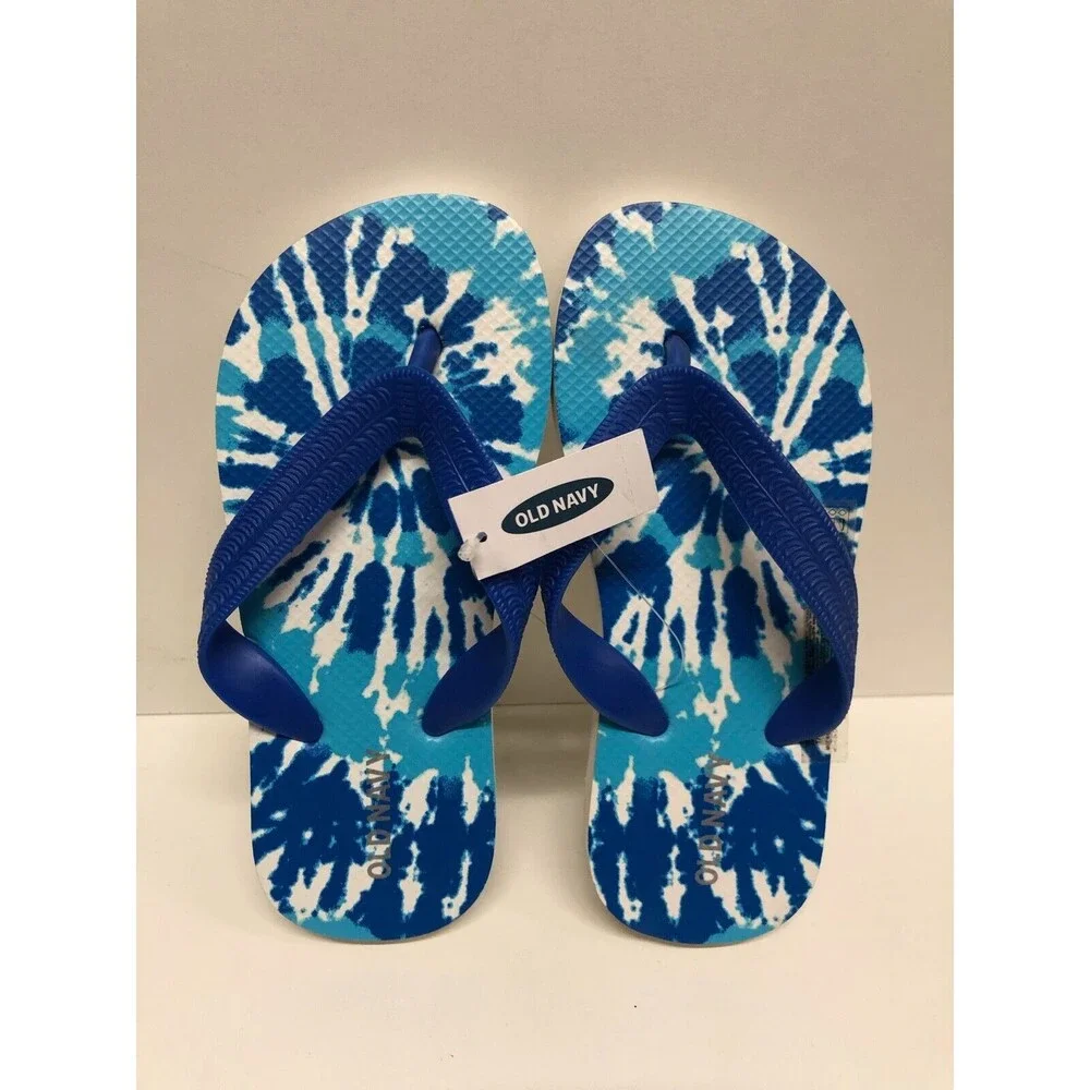 OLD NAVY Unisex  flip flop blue sandals size US 10-11